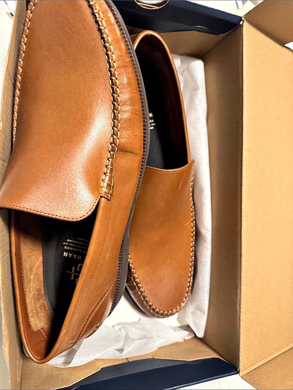 Cole Haan Ledley Grand Penny LFR Penny Loafers Brown US 13 W Like New
